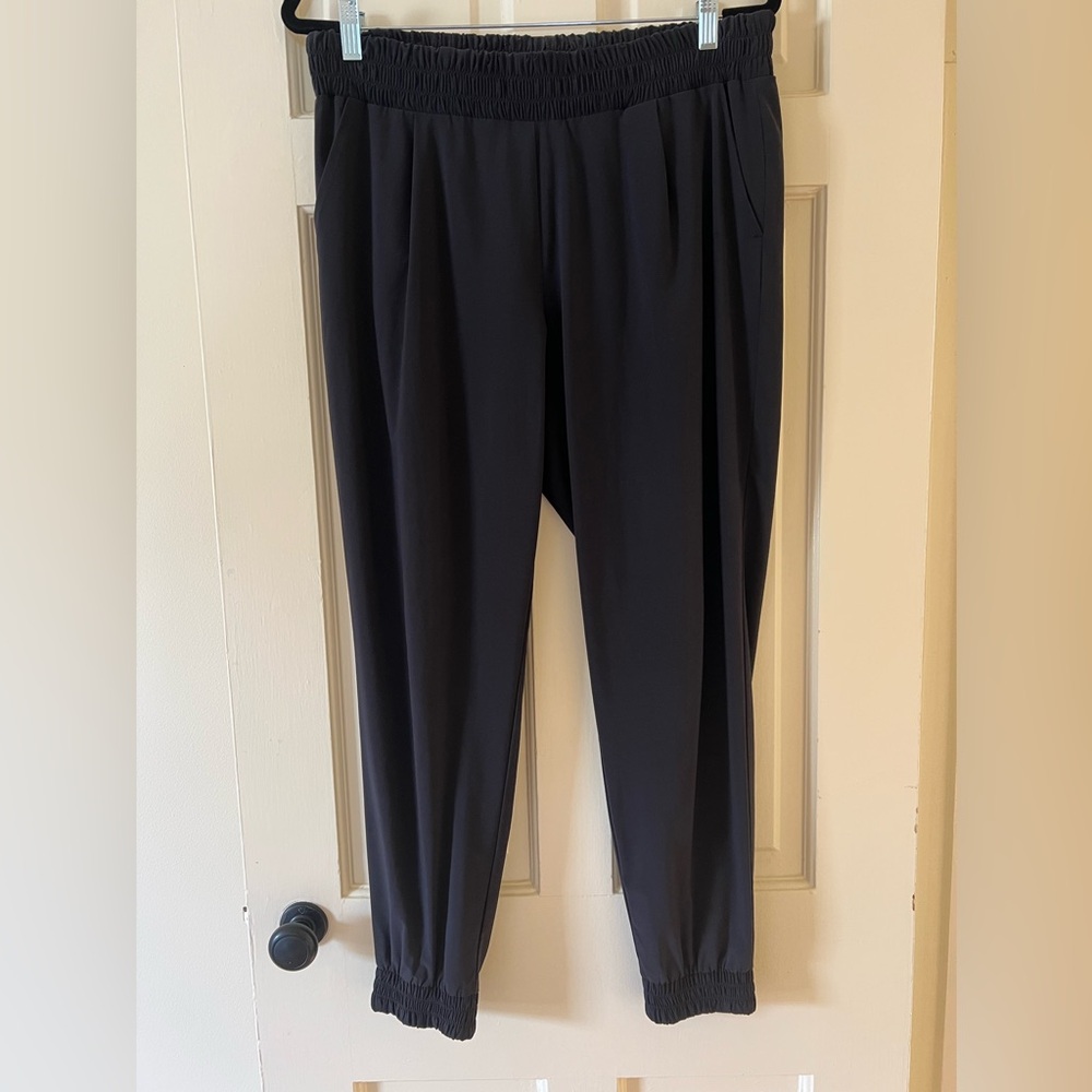 Athleta- black stretch, lightweight jogger pants